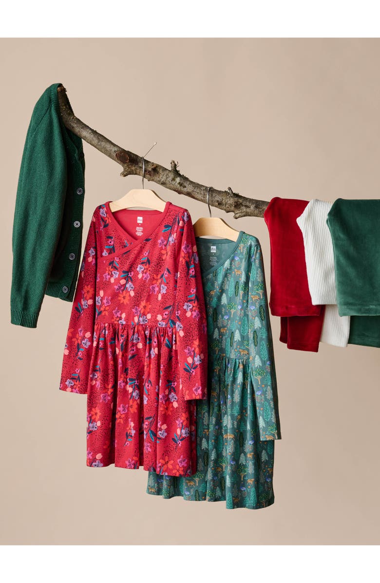 Tea Collection Velour Leggings, Alternate, color, Pineneedle