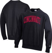 Champion Men's Champion Black Cincinnati Bearcats Arch Reverse Weave Pullover Sweatshirt