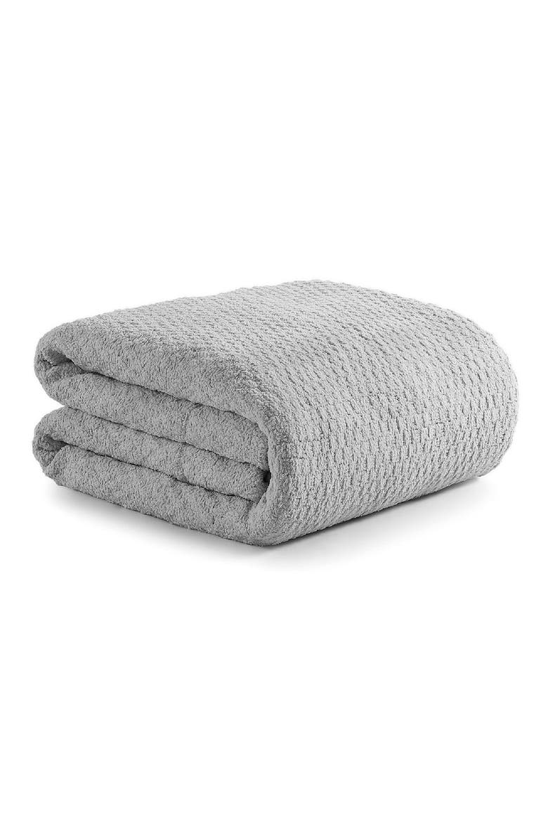 Snug Basketweave Comforter, Alternate, color, CLOUD GREY