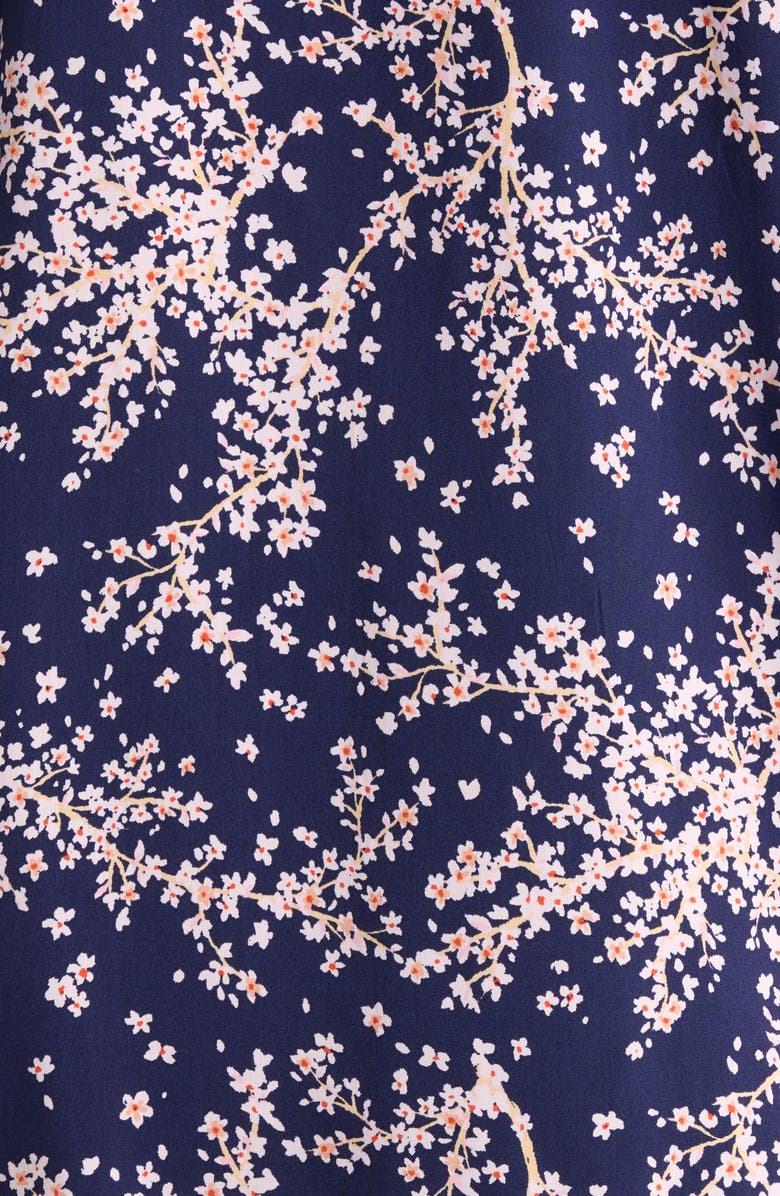 Papinelle Cheri Blossom Pajamas, Alternate, color, Navy