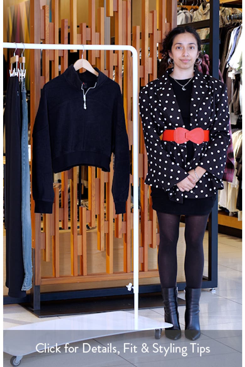 Flight Fleece Quarter Zip Crop Sweatshirt video