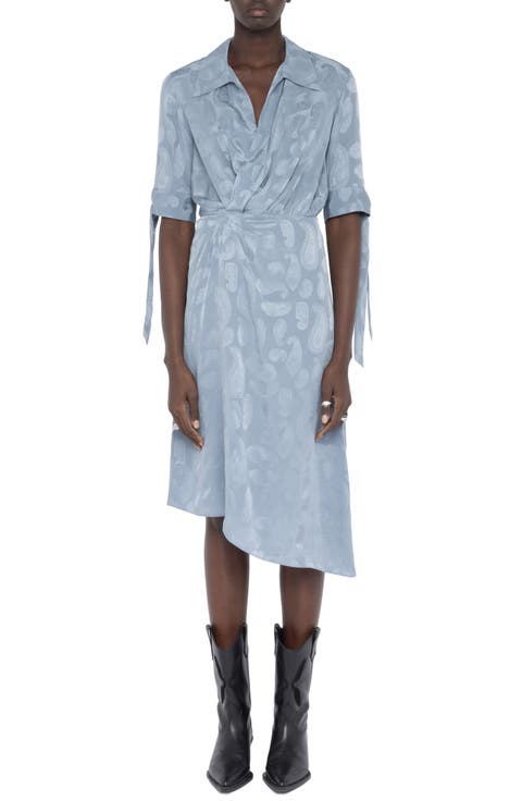 Rhani Silk Paisley Jacquard Dress