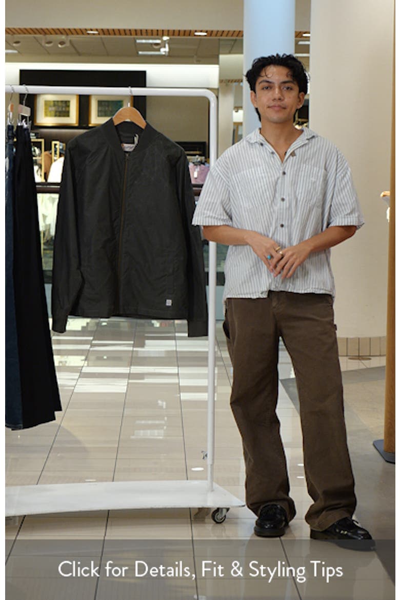 Glenn Waxed Canvas Bomber Jacket video