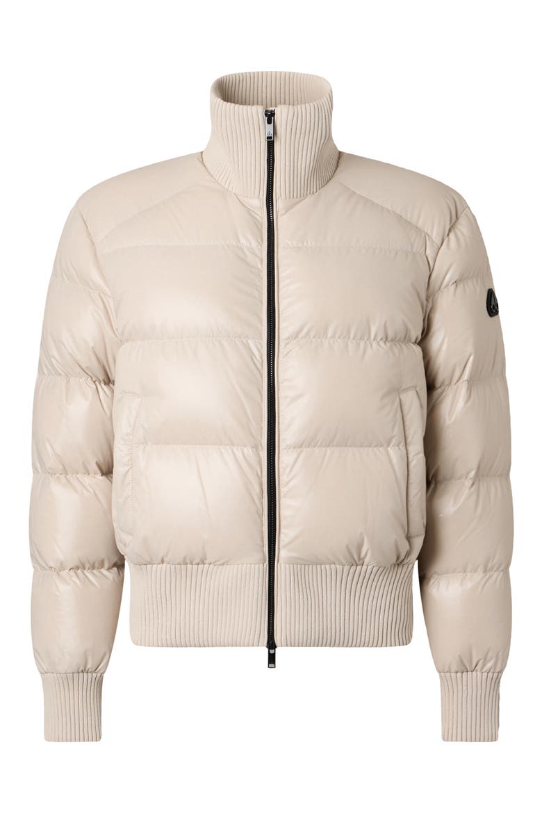 Queens 800-Fill Power Down Bomber Jacket, Main, color, ALABASTER