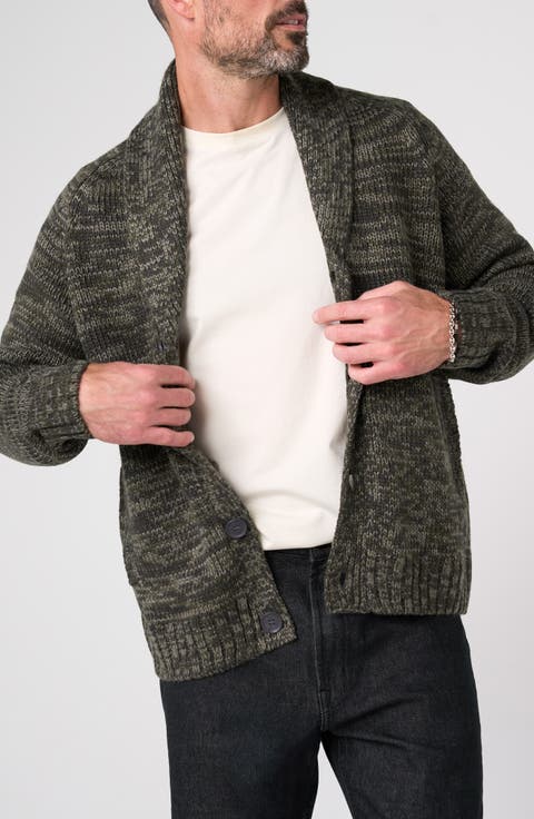 Marled Shawl Collar Cardigan