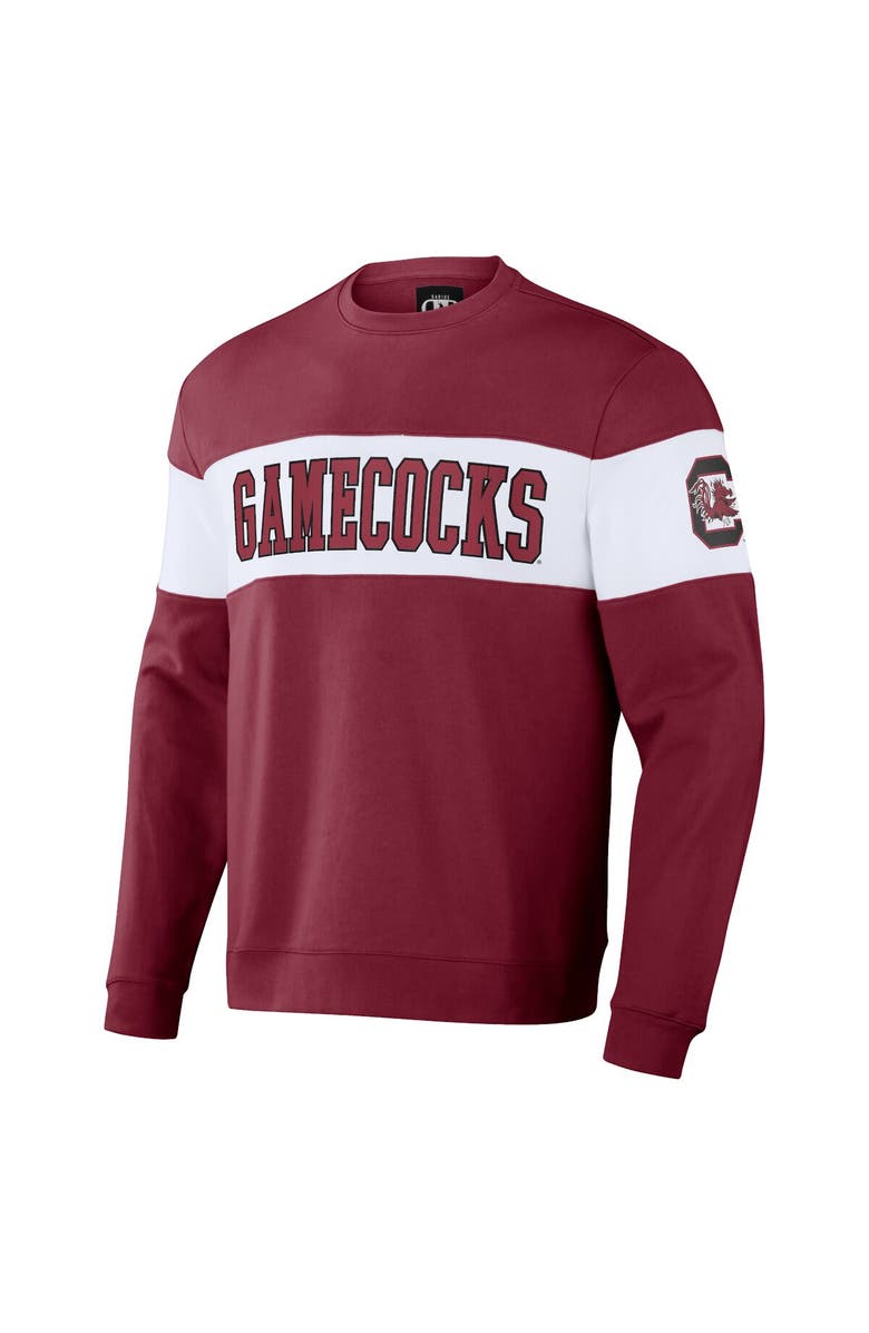 Darius Rucker Collection by Fanatics Men's Darius Rucker Collection by Fanatics Garnet/White South Carolina Gamecocks Colorblocked Pullover Sweatshirt, Alternate, color,