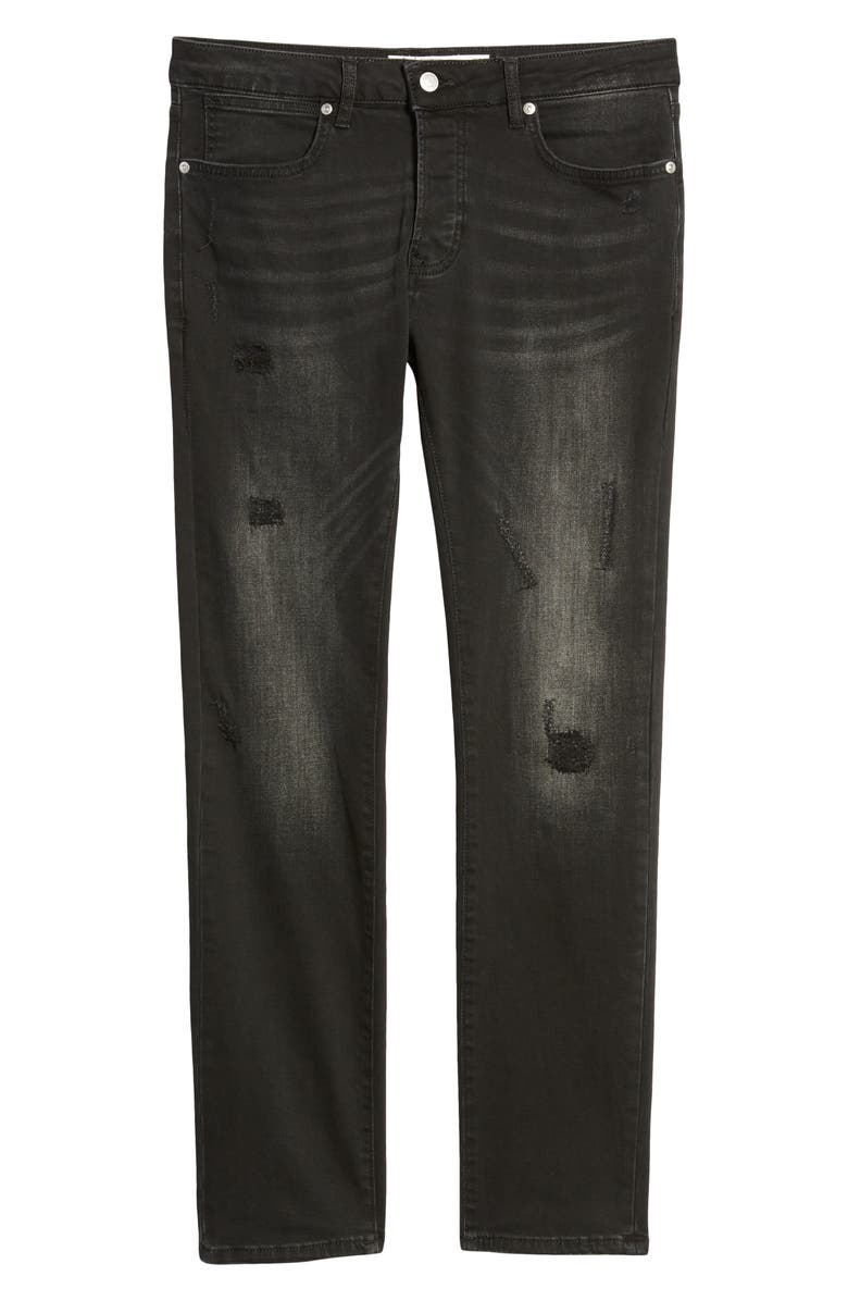 Topman Ripped Slim Fit Jeans, Alternate, color, 