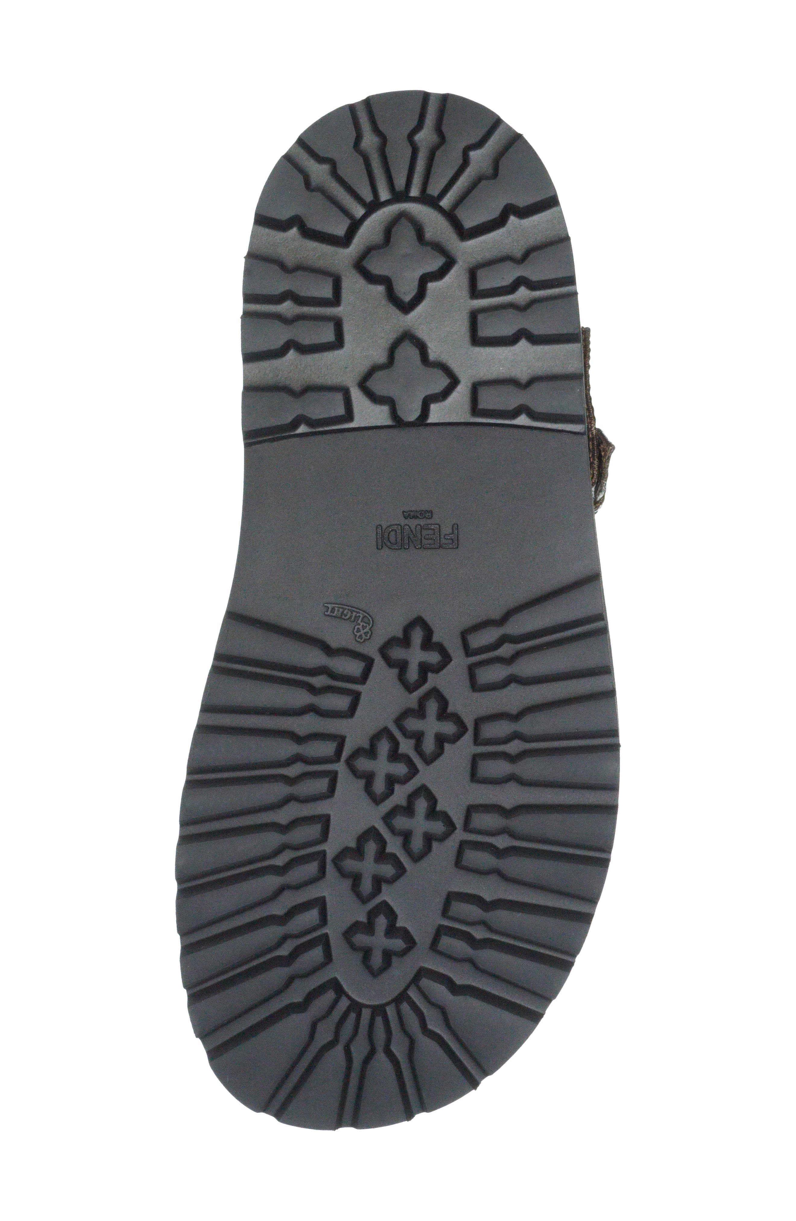 Fendi FF Strappy Platform Sandal, Alternate, color, 