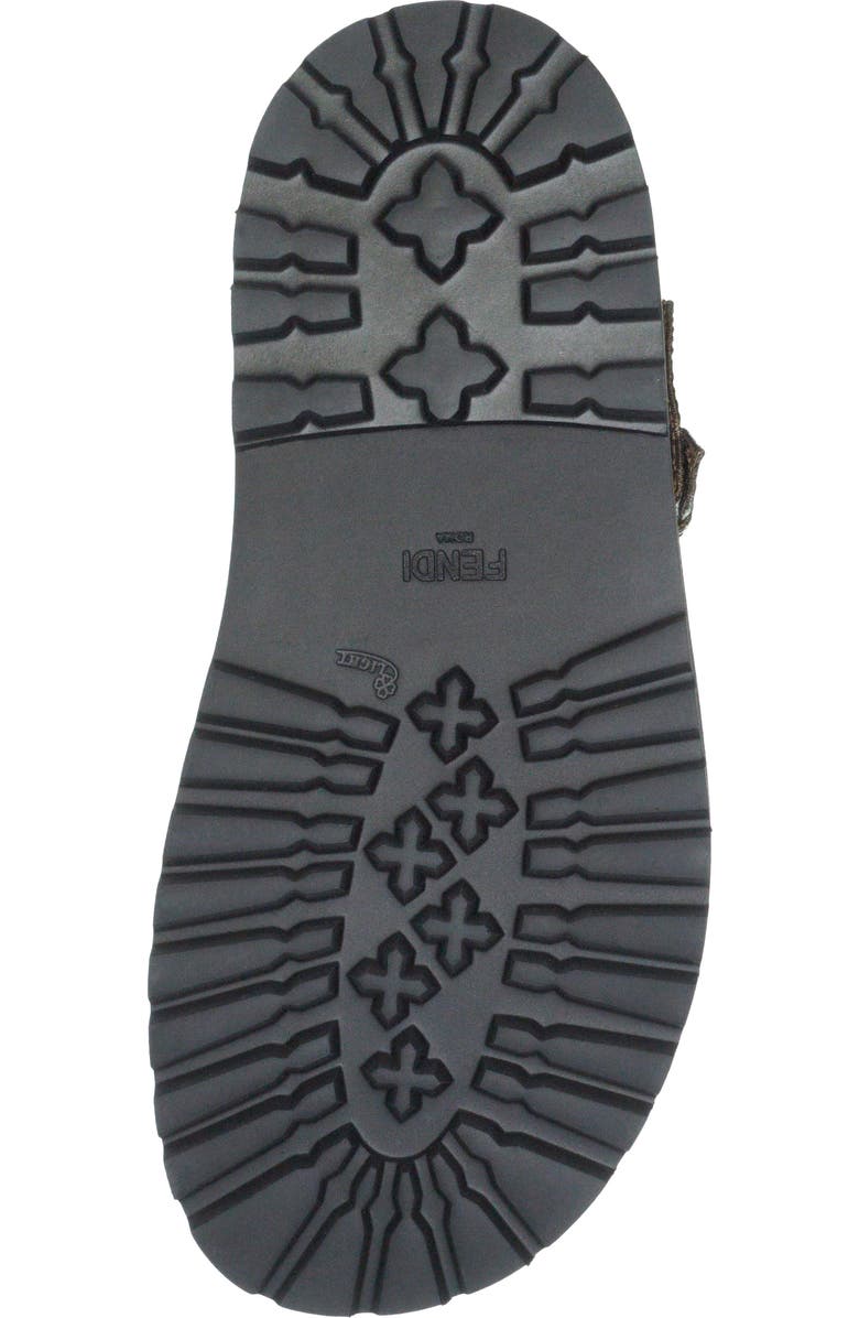 Fendi FF Strappy Platform Sandal, Alternate, color,