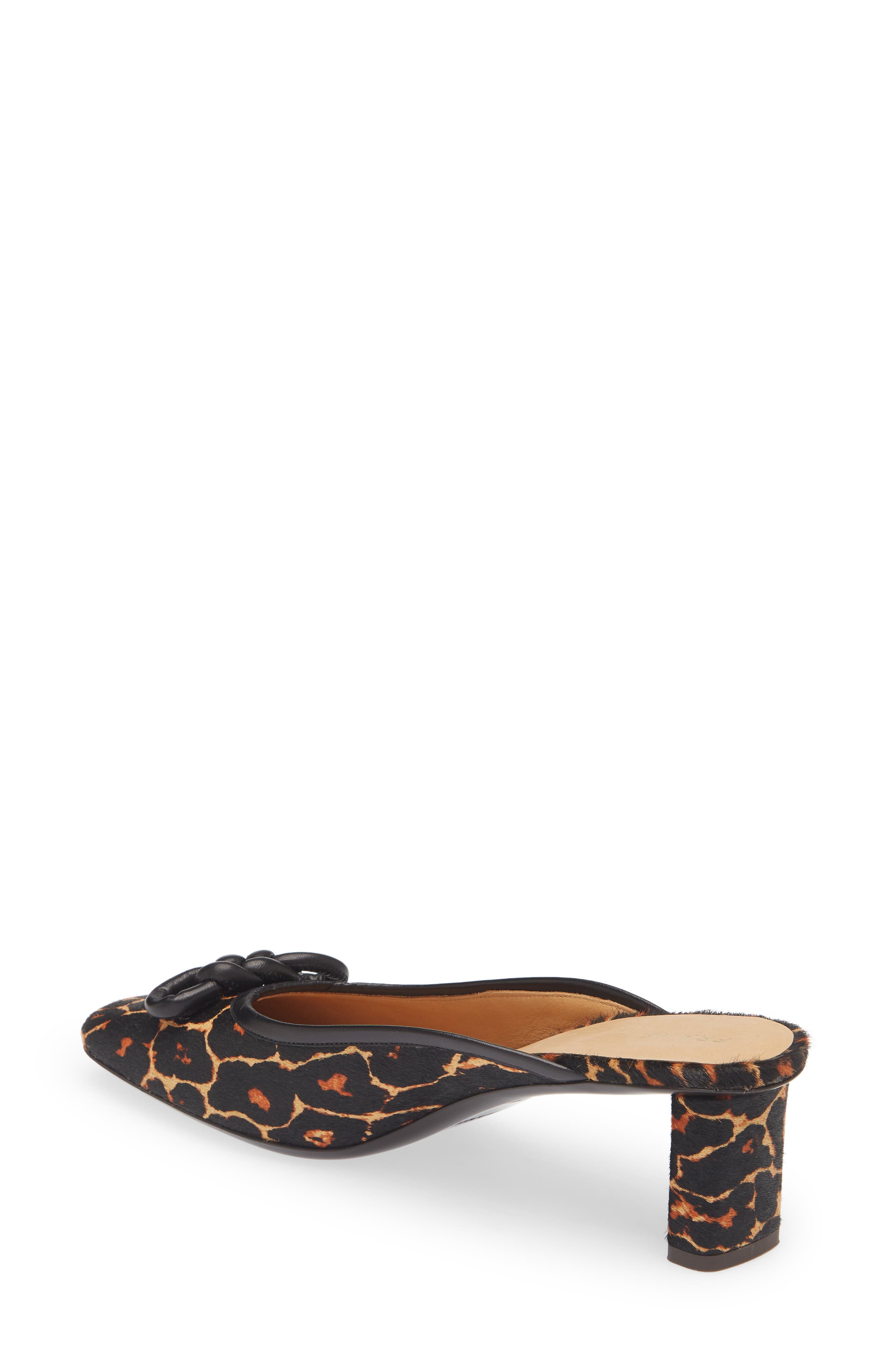 FRAME Le Isla Leopard Print Genuine Calf Hair Mule, Alternate, color, 