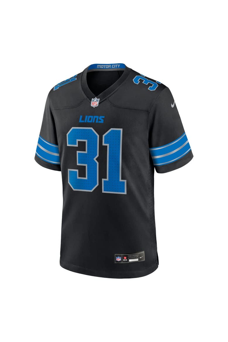 Men's Nike Kerby Joseph Black Detroit Lions Alternate Game Jersey, Alternate, color, Black