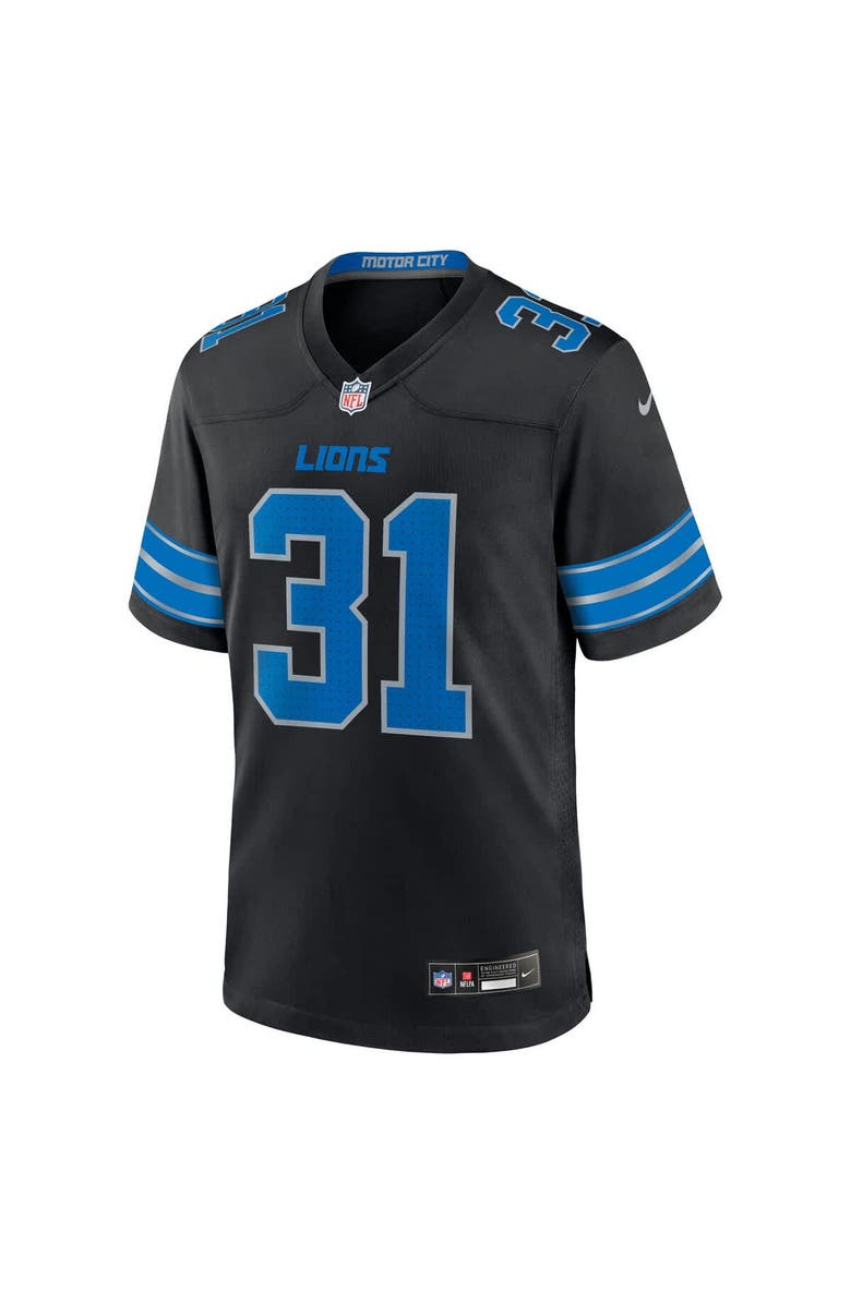 Nike Men's Nike Kerby Joseph Black Detroit Lions Alternate Game Jersey, Alternate, color, Black