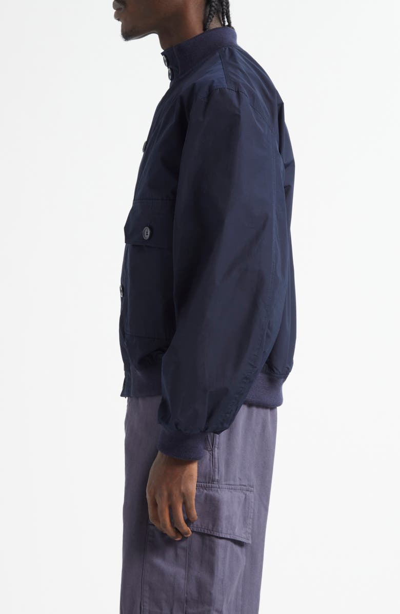 PALMES Water Repellent Nylon Jacket, Alternate, color, Navy