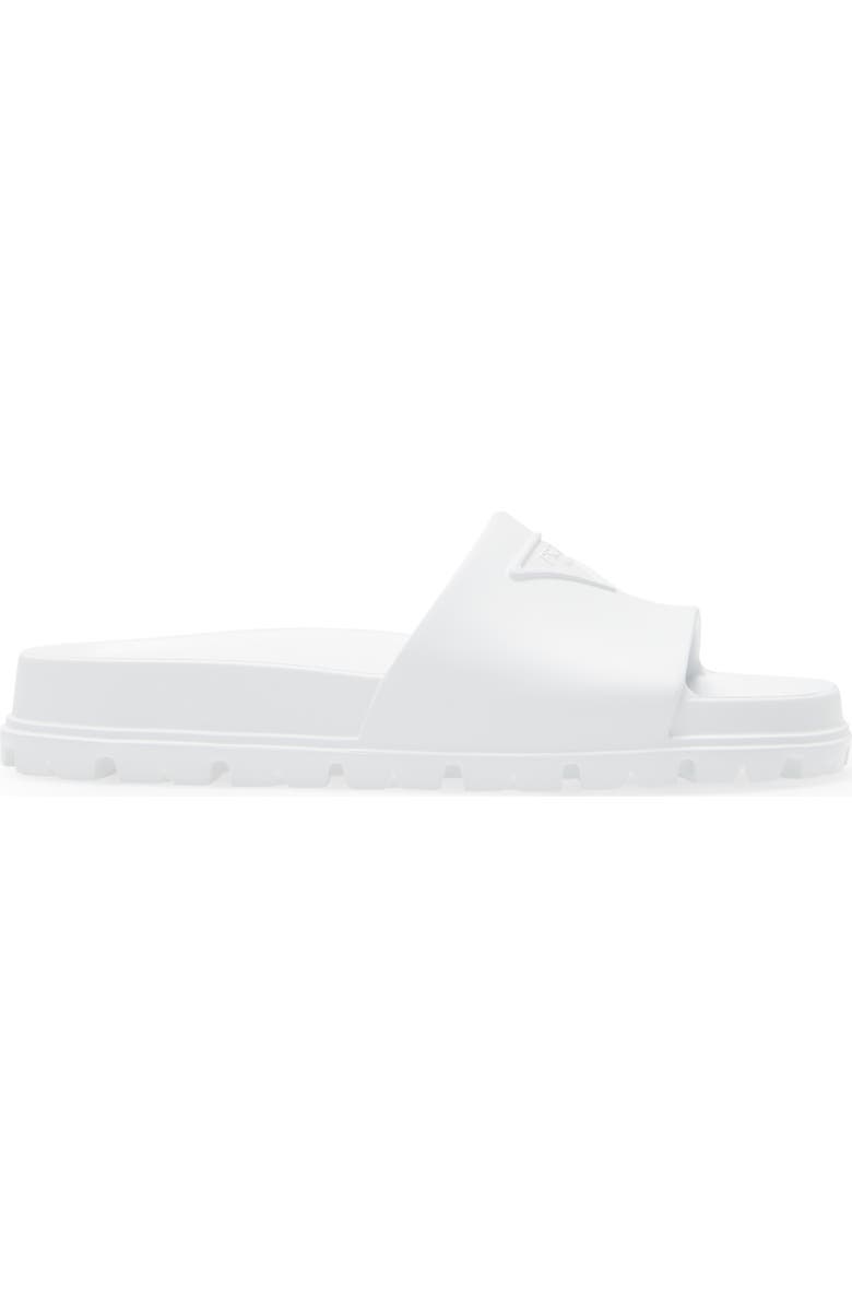 Prada Logo Slide Sandal, Alternate, color,