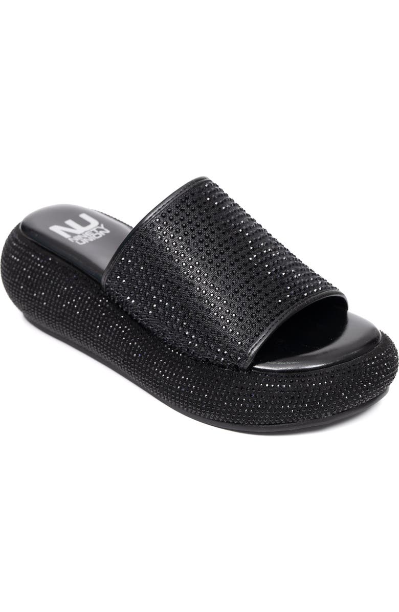 NINETY UNION Rhinestone Platform Slide, Main, color,