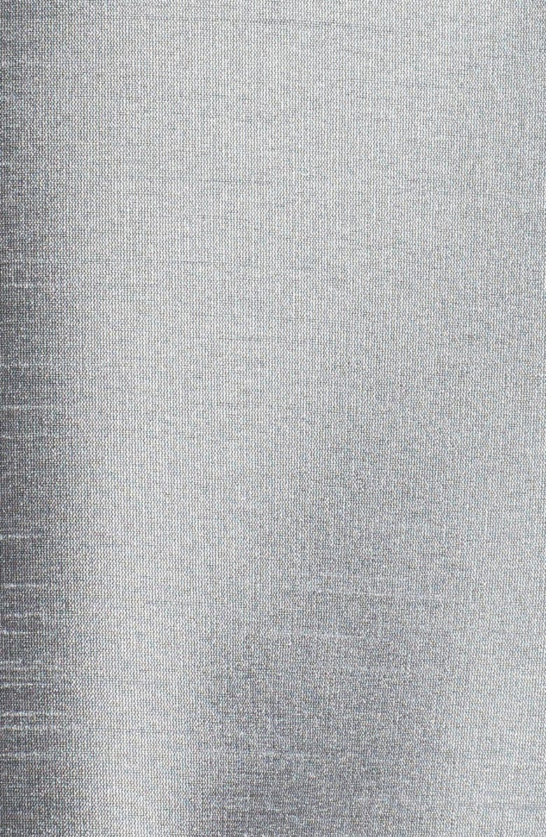 Alfred Sung Satin High/Low Fit & Flare Dress, Alternate, color, 