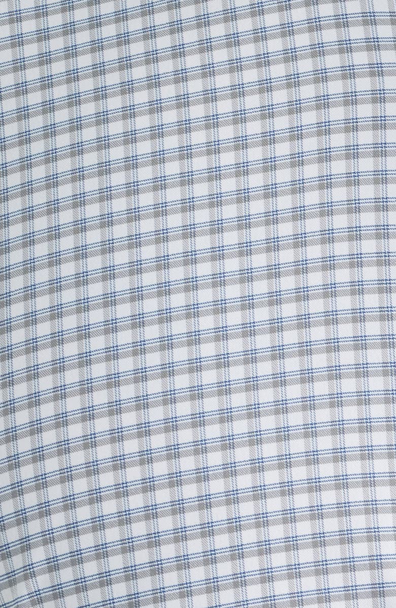 Peter Millar Cashiers Shadow Check Performance Twill Button-Down Shirt, Alternate, color, Oslo Grey