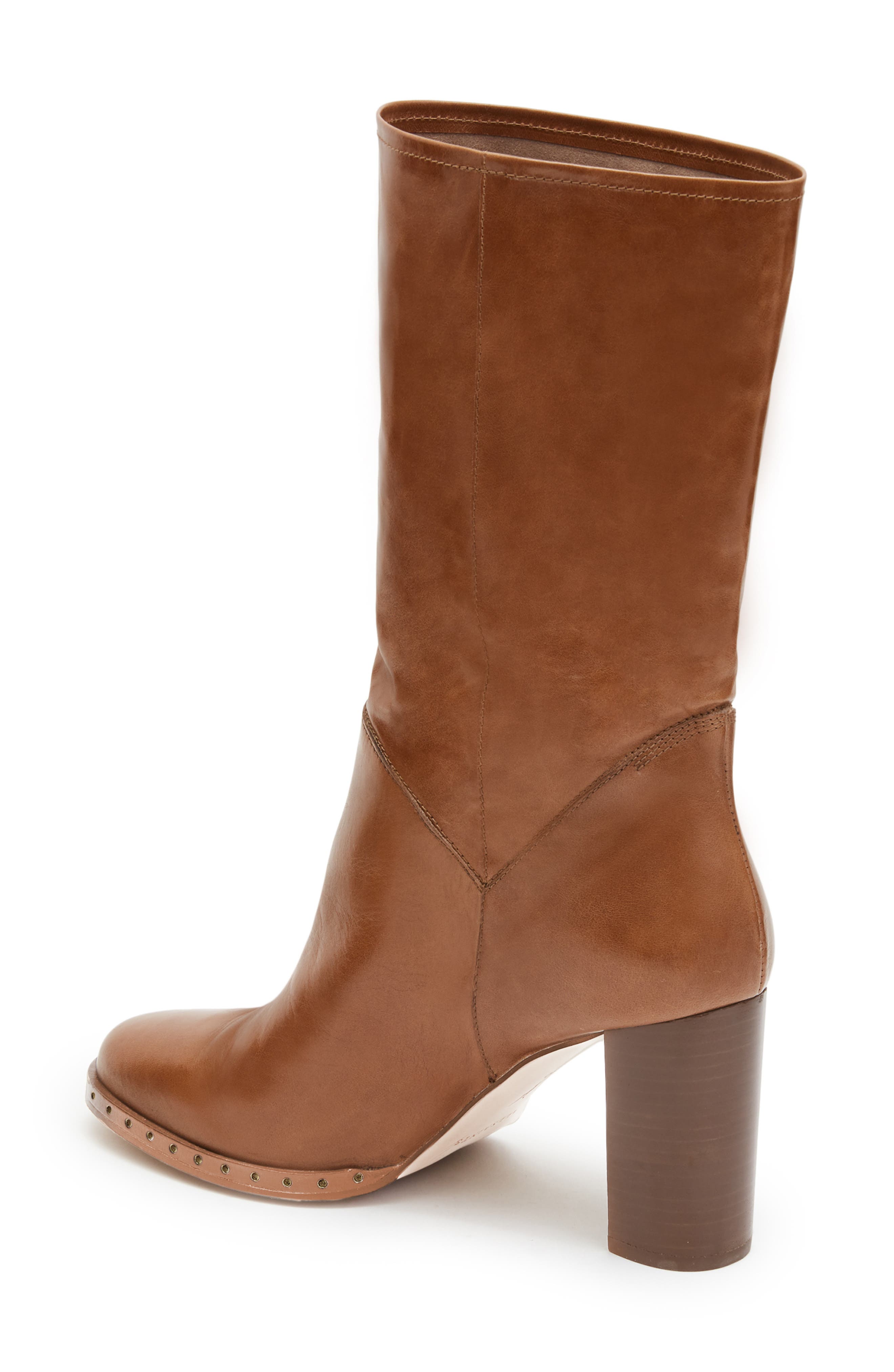Mille Block Heel Boot, Alternate, color, TAN BROWN