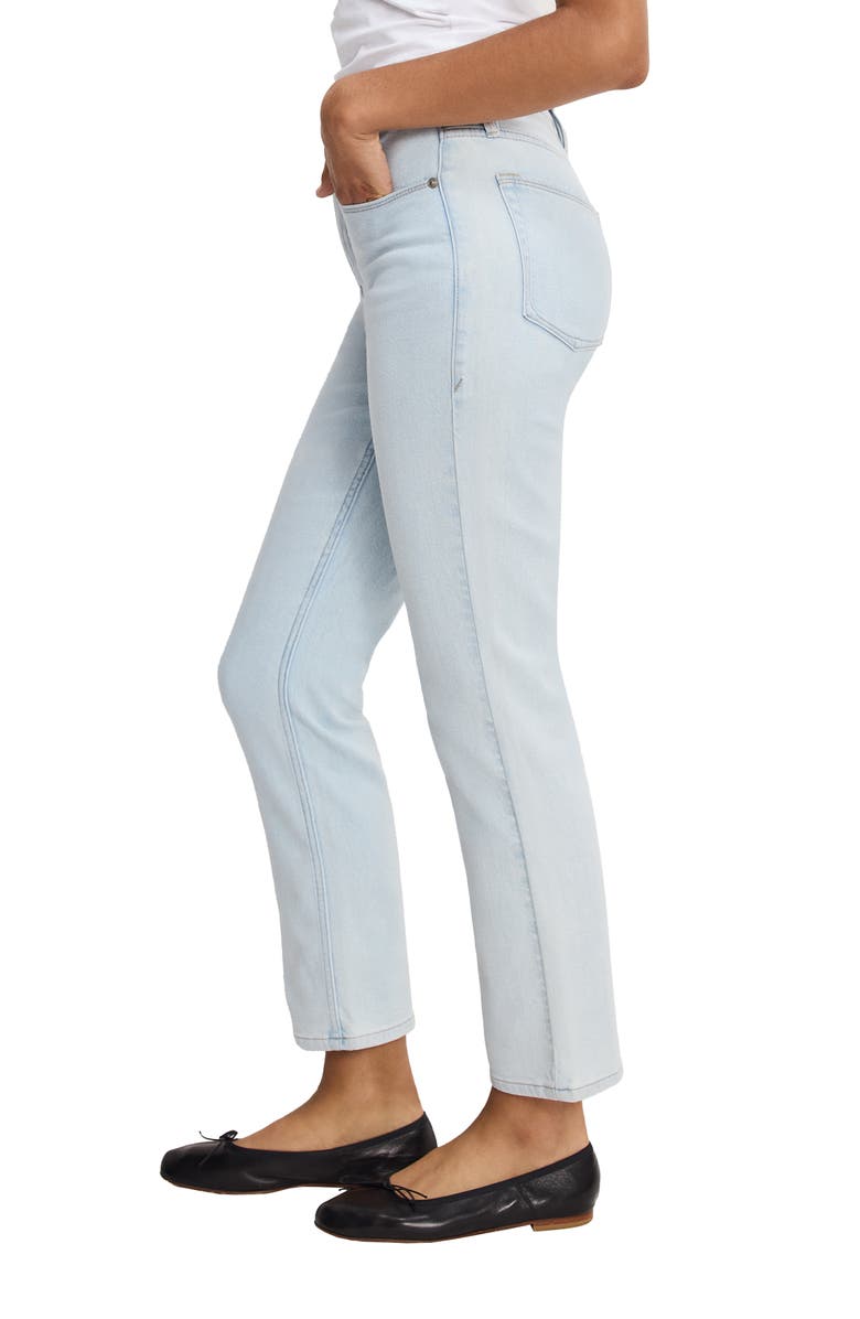 Good American Good Icon Ankle Straight Leg Jeans, Alternate, color, Indigo1124