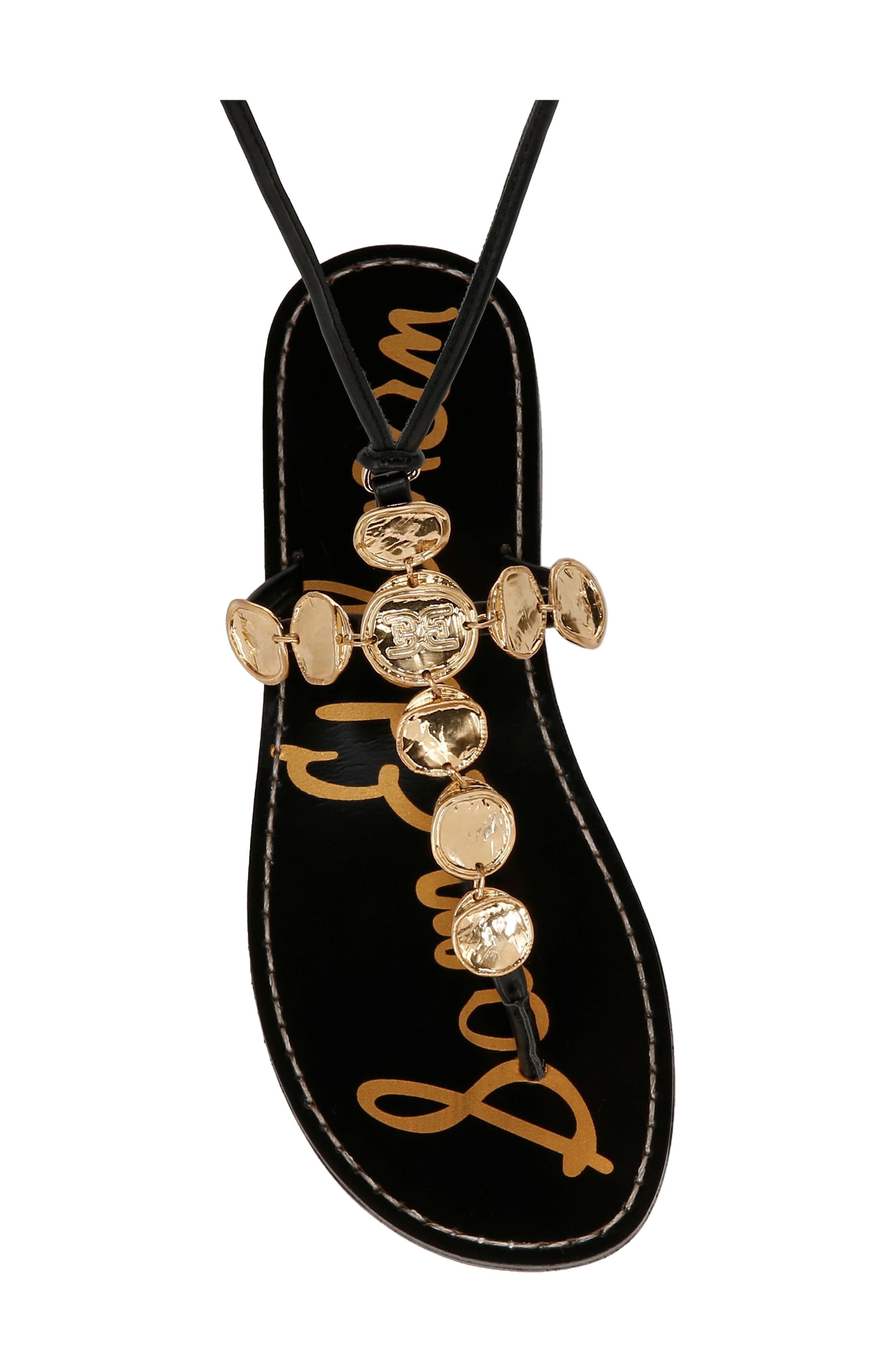 Sam Edelman Deirdre Ankle Wrap Sandal, Alternate, color, Black