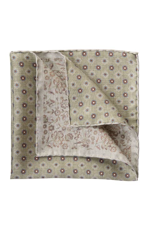 Pascal - Double Sided Silk Pocket Square for Men