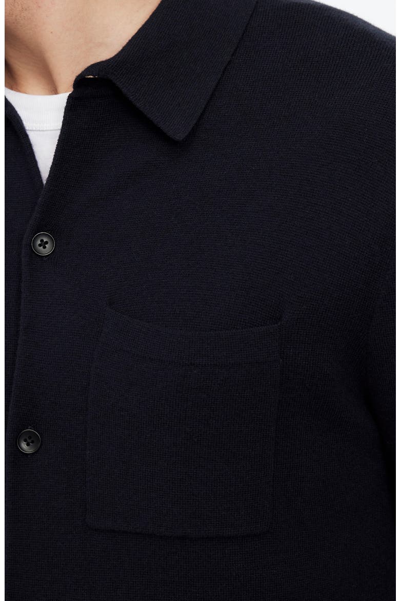 Half Milano Stitch Cardigan, Alternate, color, NAVY