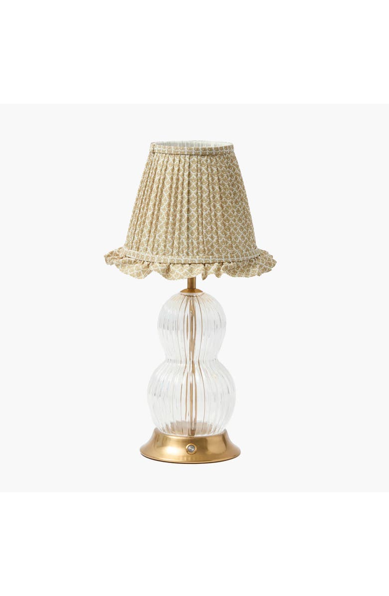 Mrs. Alice Lotus Ruffle Lampshade, Alternate, color, Putty