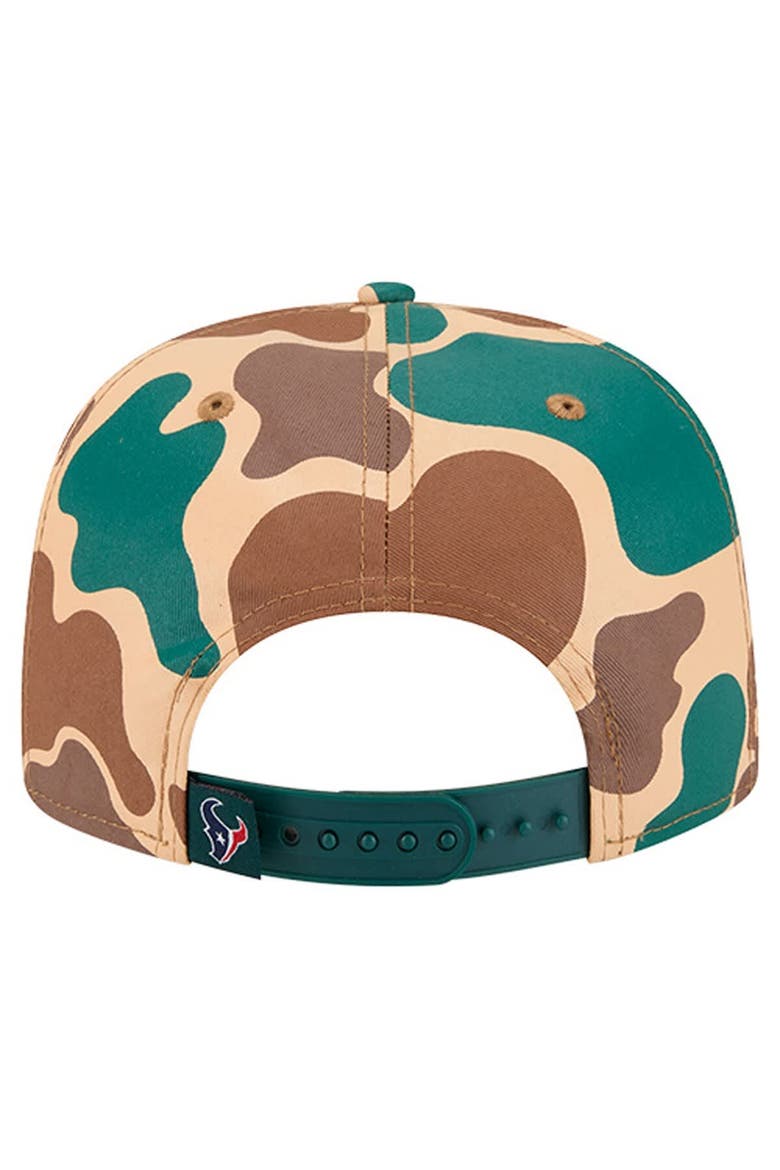 Men's New Era  Camo Houston Texans Duck Rope 19TWENTY Snapback Hat, Alternate, color, Camo