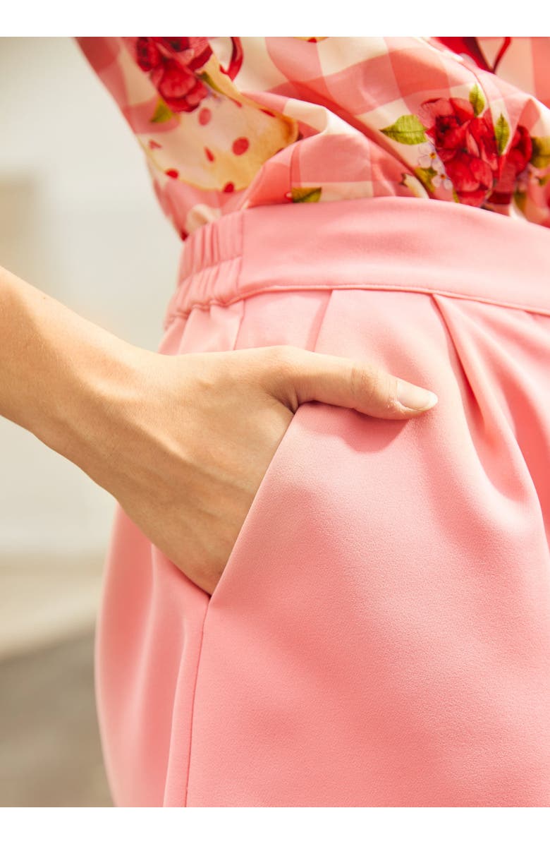 ModCloth Blushing Bow Shorts, Alternate, color, Pink Lemonade