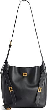 Balenciaga Small Bel Air Leather Hobo Bag