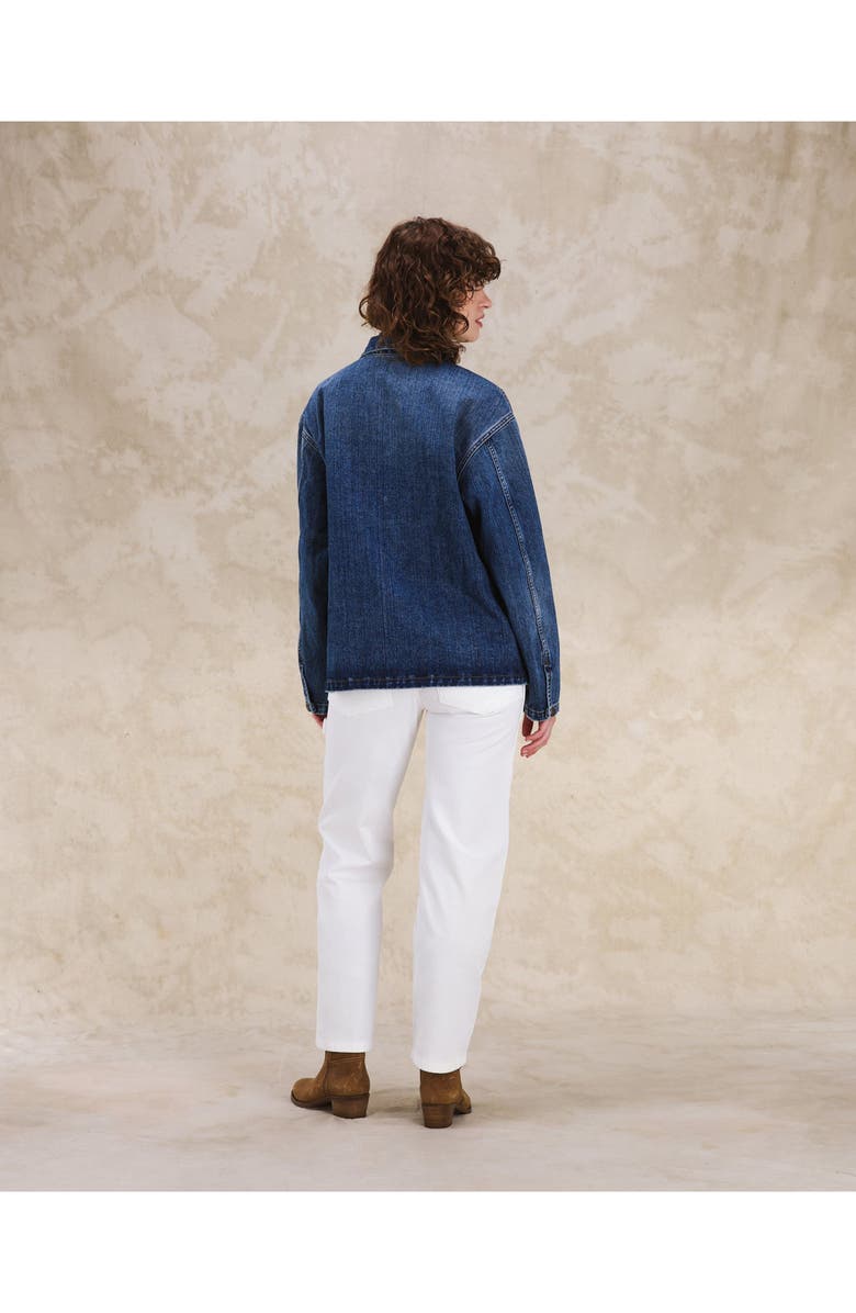 Fortela Fuego Stone Wash Denim Overshirt, Alternate, color, D470