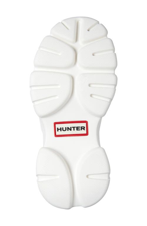 Hunter Belah Lug Sole Fisherman Sandal In White