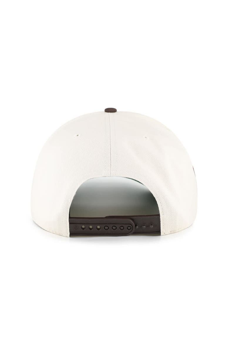 '47 Men's '47 Natural Cleveland Browns Frame Out Two Tone Hitch Adjustable Hat, Alternate, color, Natural
