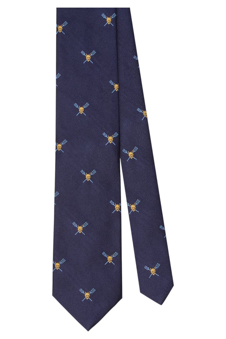 Robert Devil And Pitchforks Best of Class Necktie, Main, color, Navy