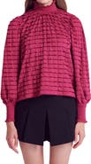 English Factory Tiered Ruffle Jersey Top