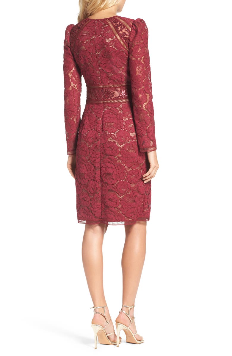 Tadashi Shoji Rose Lace Sheath Dress, Alternate, color,