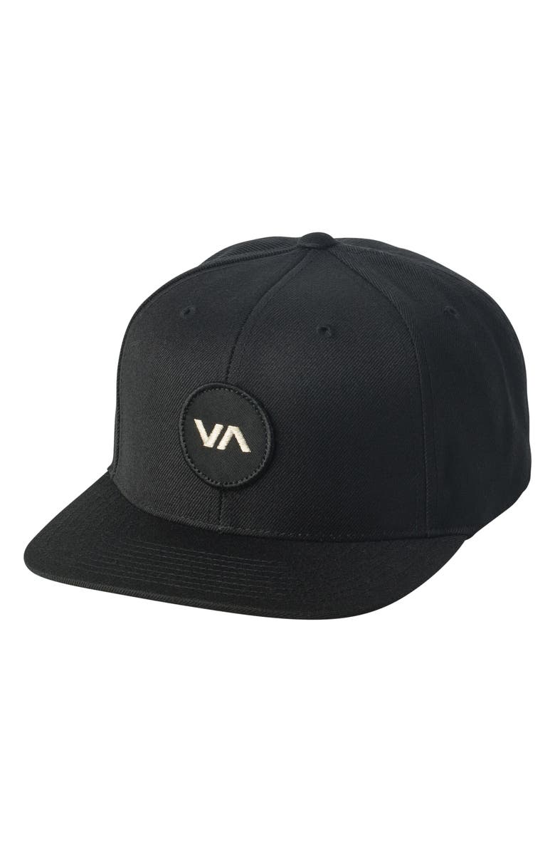 RVCA VA Patch Snapback Baseball Cap, Main, color, 