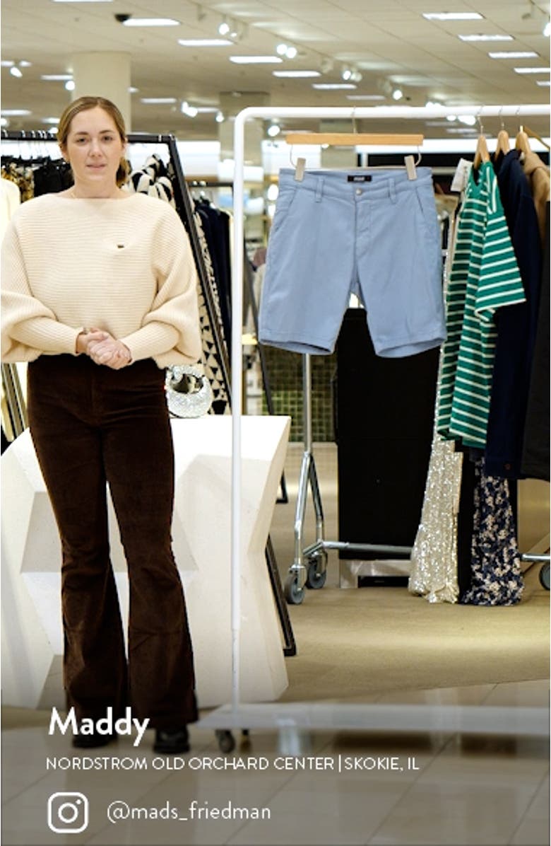 Noah Stretch Twill Flat Front Shorts, sales video thumbnail