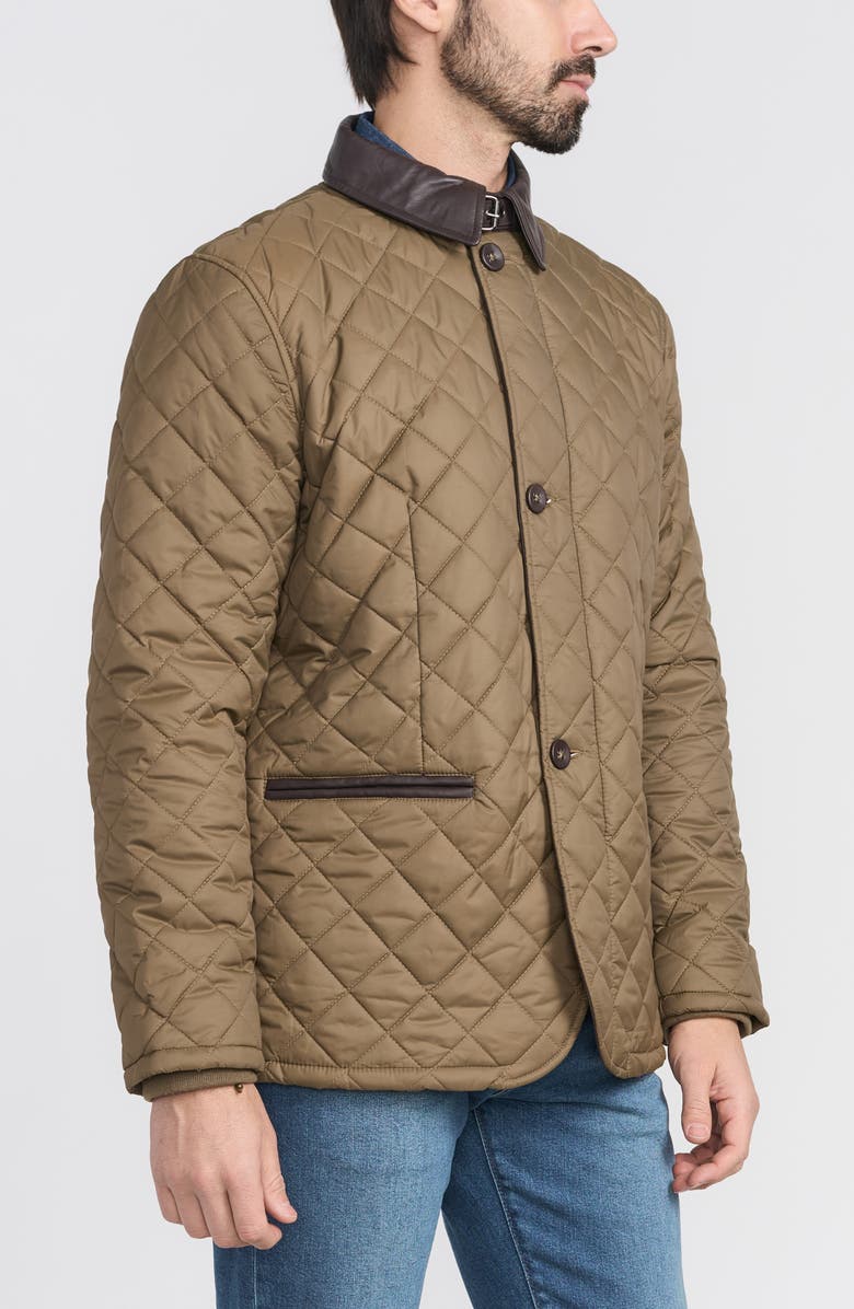 FLYNT Diamond Quilted Jacket, Alternate, color, Khaki