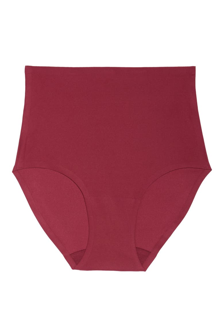 Soft Stretch High Waist Briefs, Alternate, color, RED RASPBERRY 20