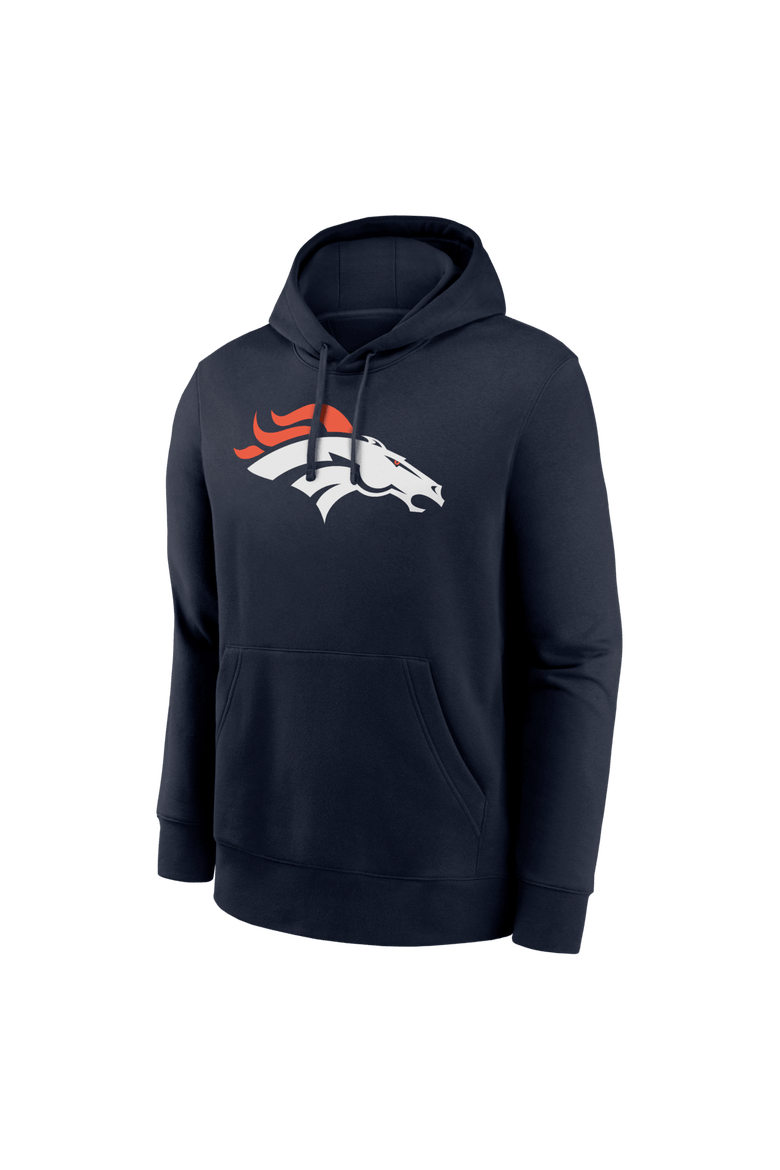 Men's Nike Bo Nix Navy Denver Broncos Name & Number Fleece Hoodie, Alternate, color, Navy