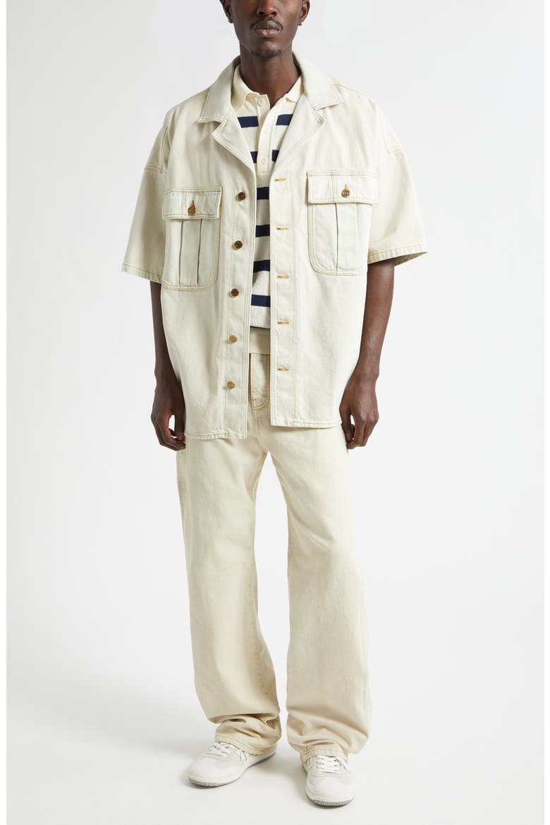 Relaxed Fit Jeans, Alternate, color, BEIGE