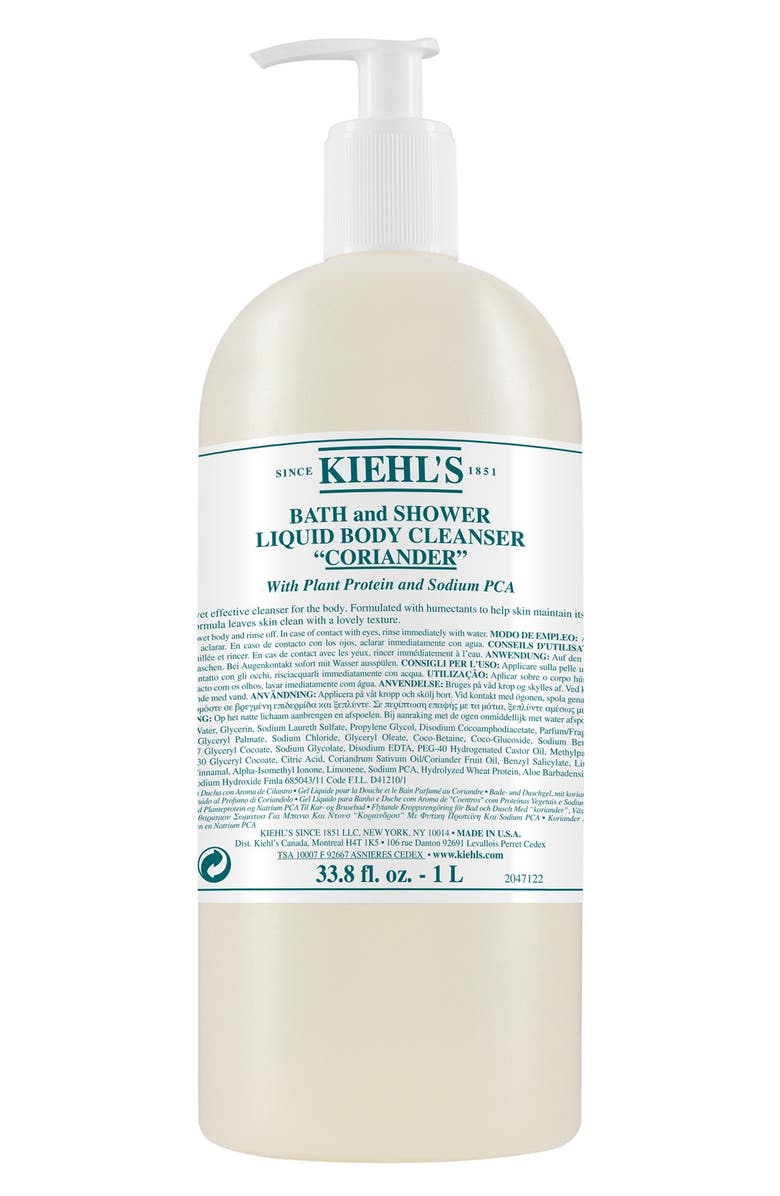 Kiehl's Since 1851 Coriander Bath & Shower Liquid Body Cleanser, Main, color, 