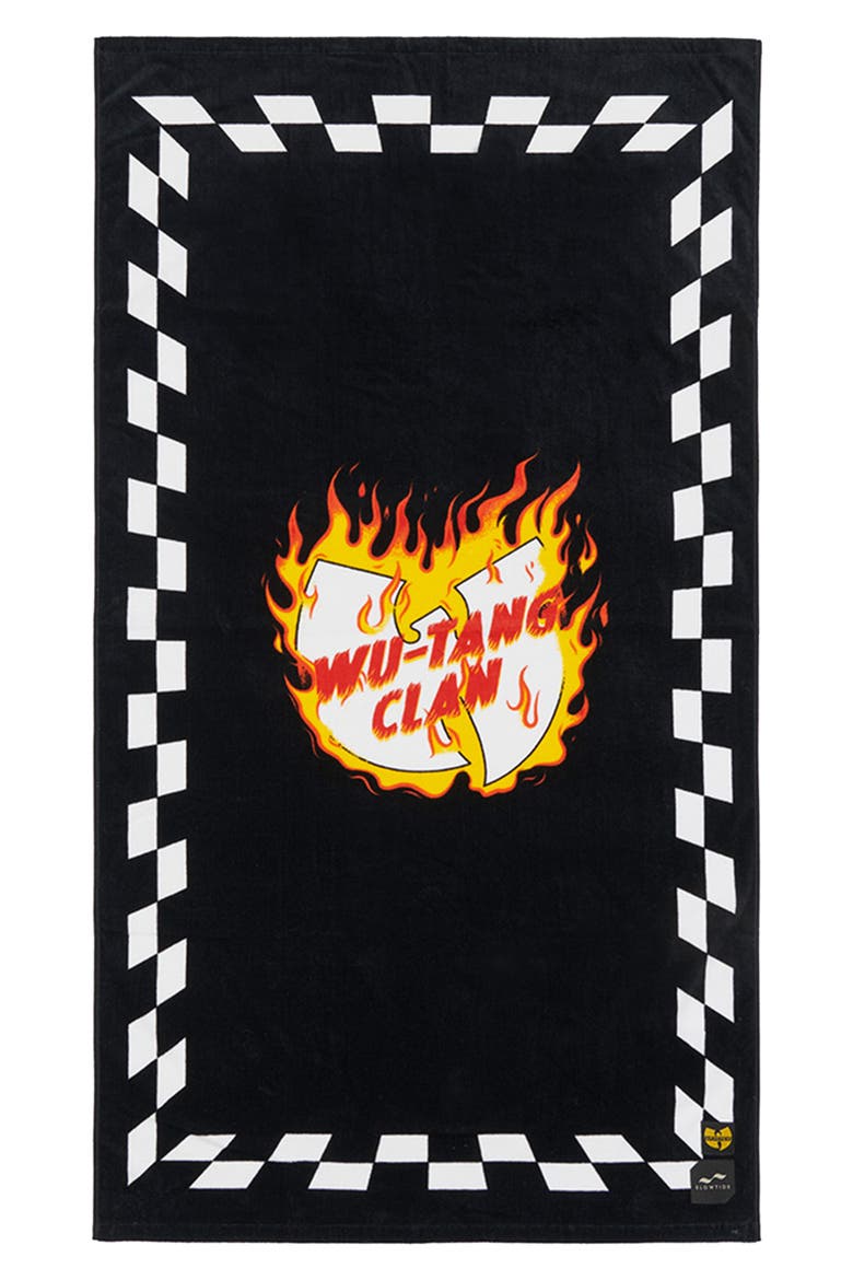 Wu-tang Blocks on Fire Beach Towel, Main, color, MULTI