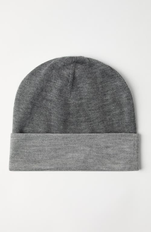 Brunello Cucinelli Cashmere And Silk Beanie In Dark Grey
