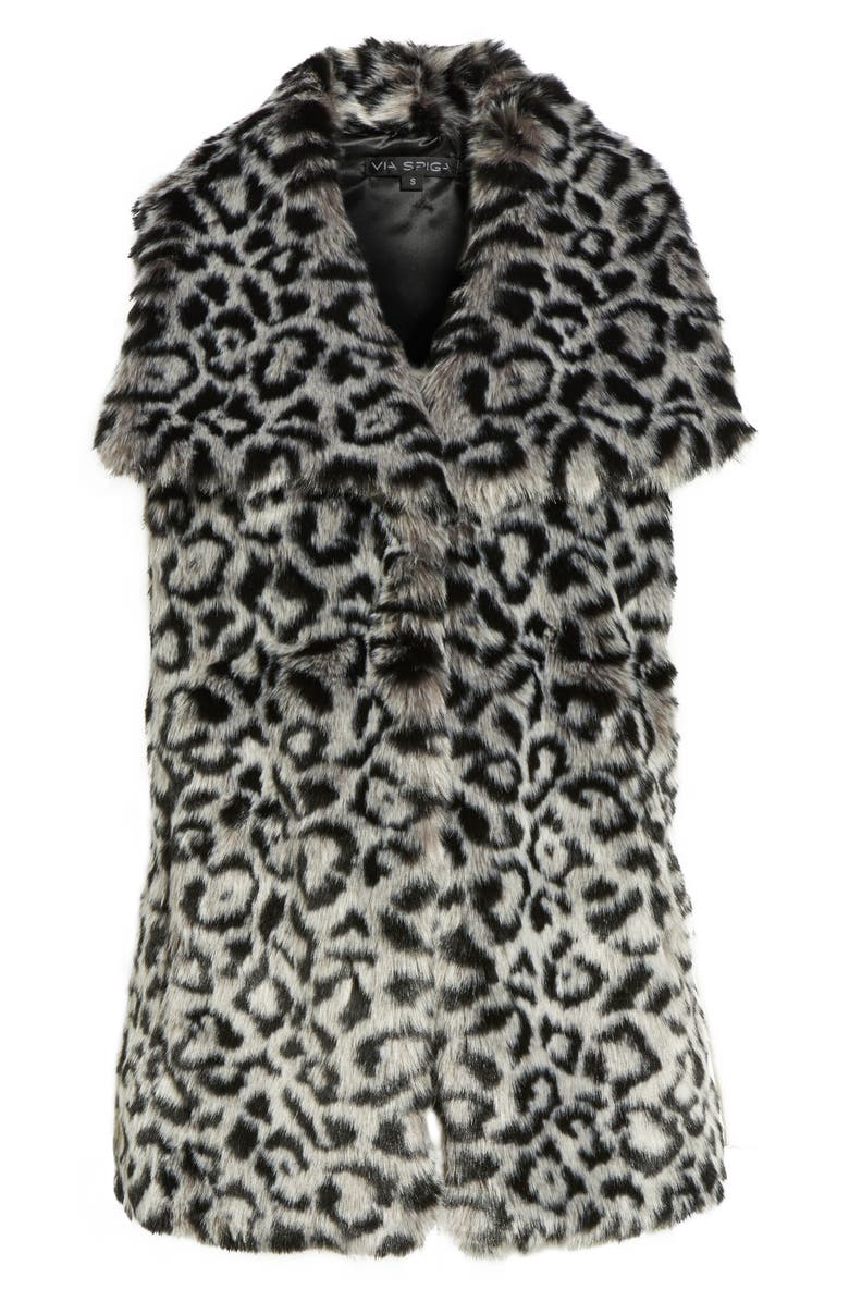 Via Spiga Faux Fur Vest, Alternate, color, 