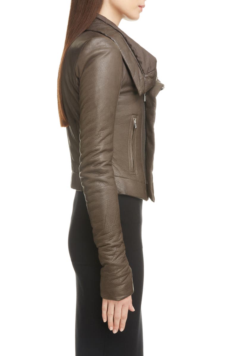 Rick Owens Classic Leather Biker Jacket, Alternate, color, 