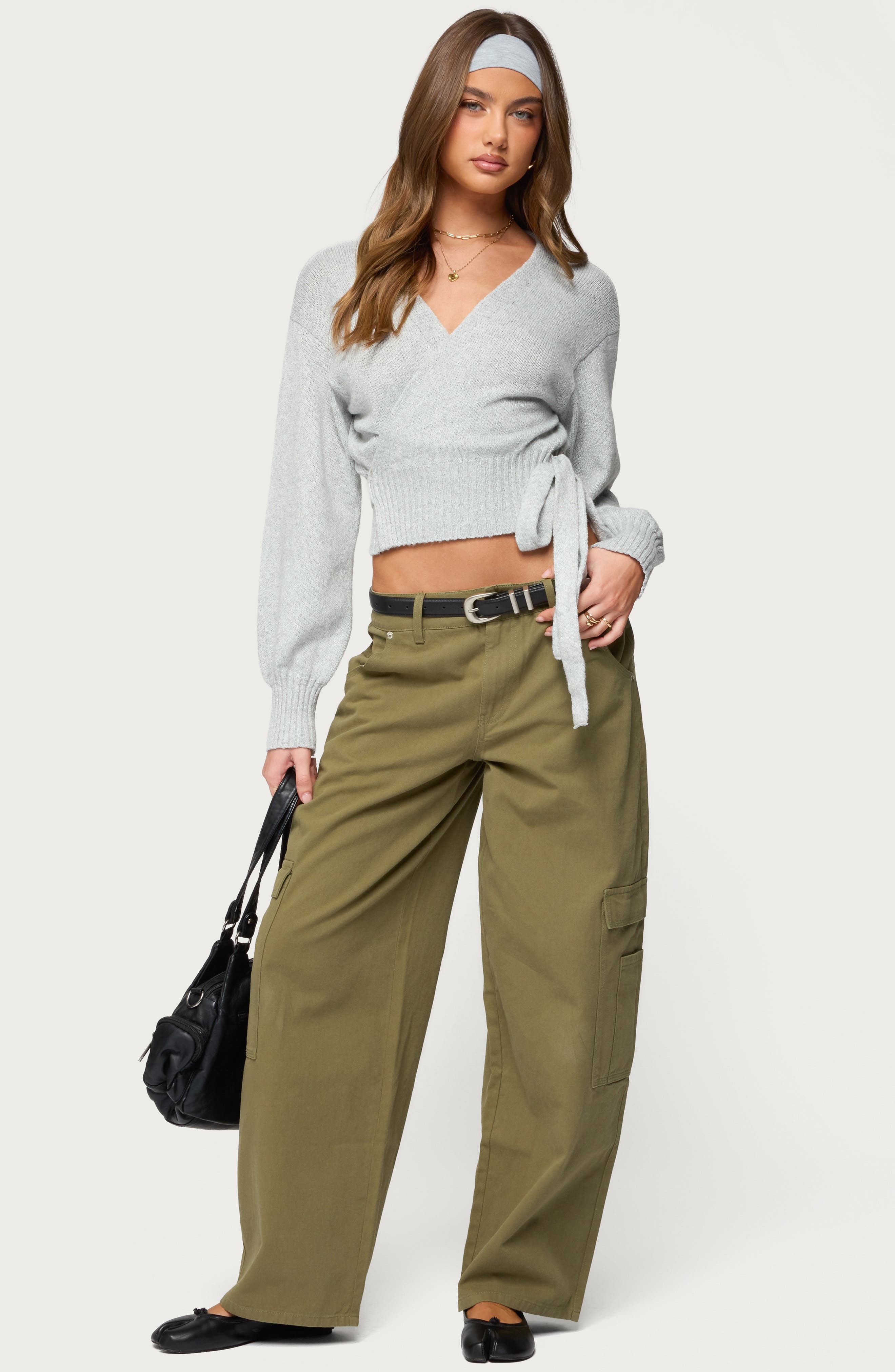 Jadah Low Rise Baggy Cargo Pants - image 2