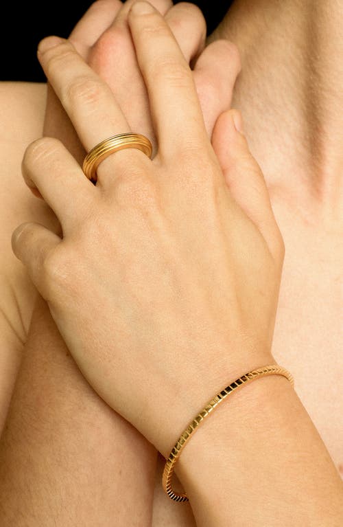 Ivi Los Angeles Slim Signore Cuff Bracelet In Yellow Gold