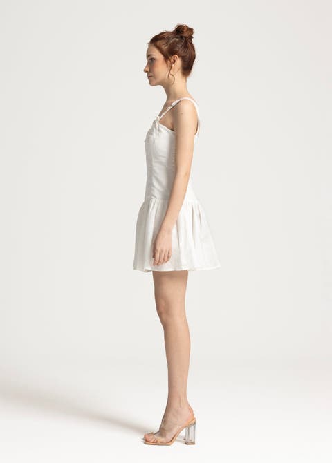 Milena Mini Linen Dress